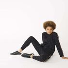 Boys Black Logo Zip Up Top, 1, hi-res