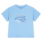 Younger Boys Blue & White T-Shirts ( 2-Pack ), 1, hi-res