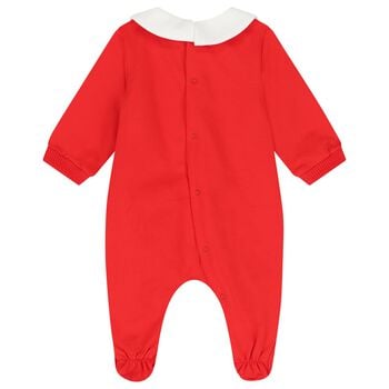 Red Christmas Teddy Bear Babygrow