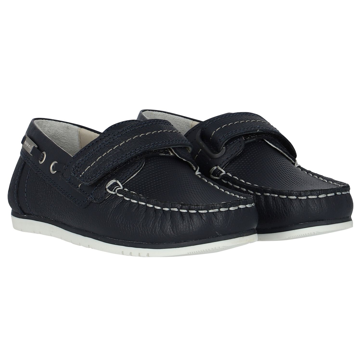 Boys Navy Blue Leather Shoes, 1, hi-res image number null