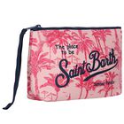 Girls Pink Palm Print Pouch, 1, hi-res