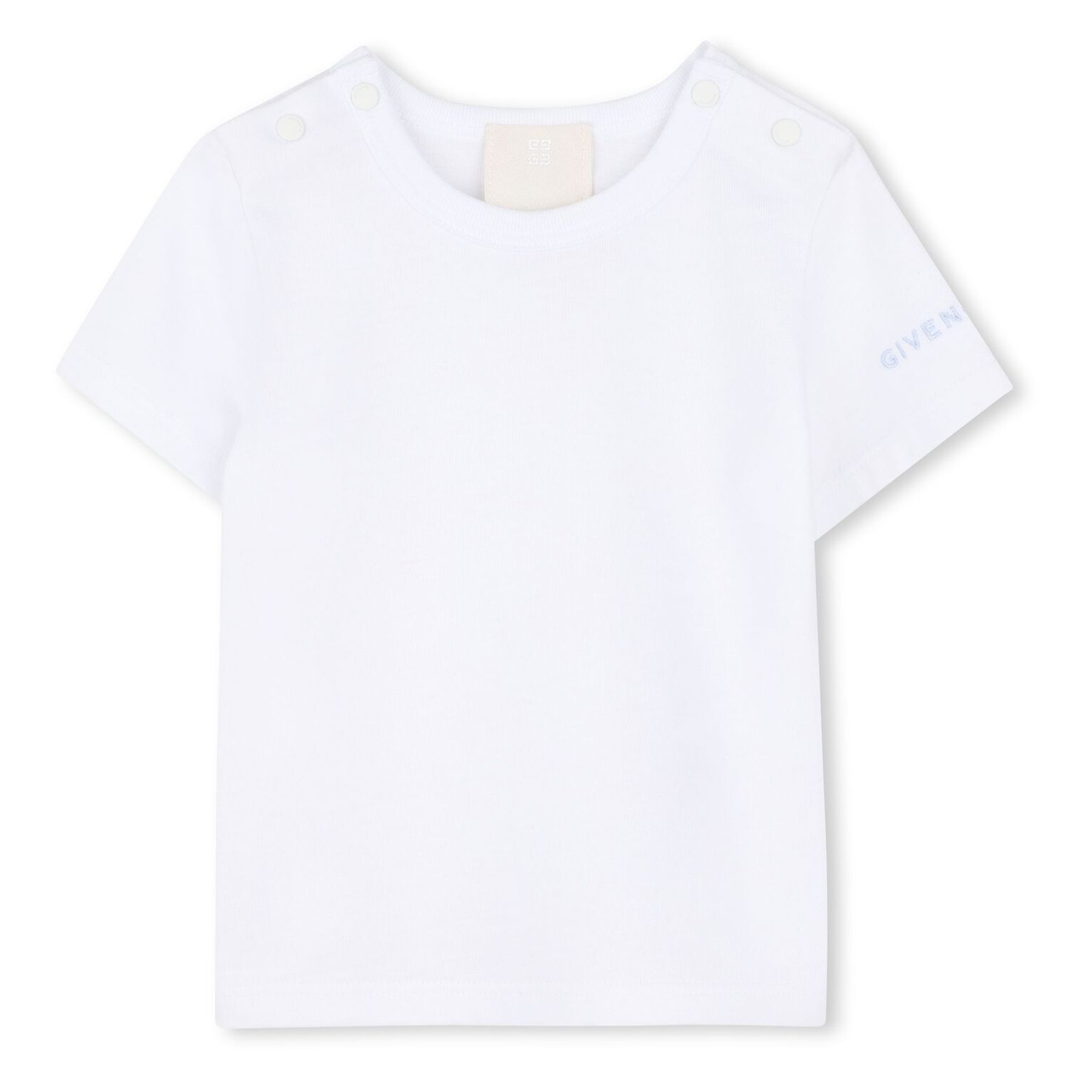 Baby Boys White & Blue Toile de Jouy Dungaree Set, 1, hi-res