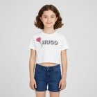 Girls White Logo Lollipop T-Shirt, 1, hi-res