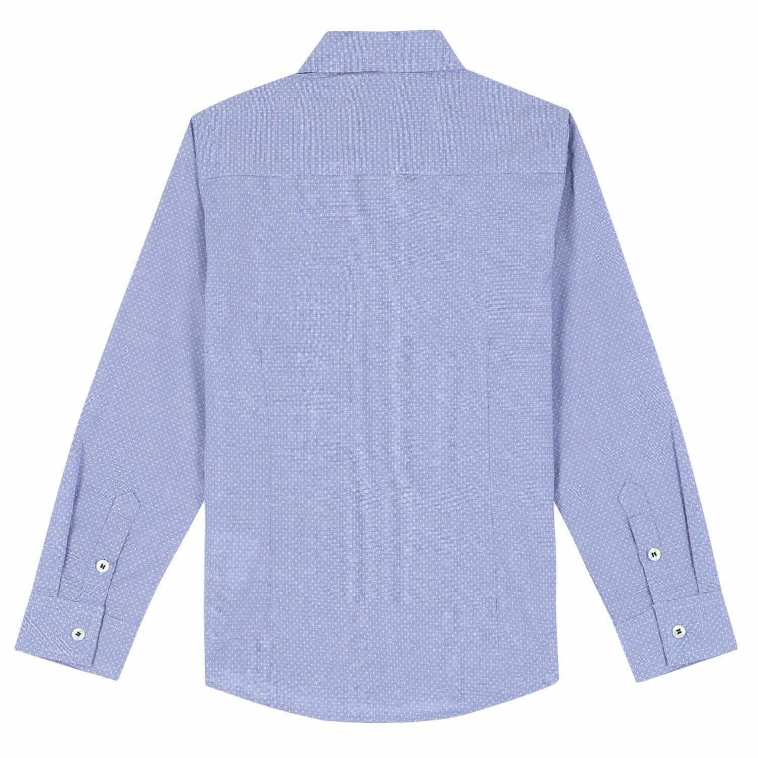 Boys Blue Long Sleeves Shirt, 1, hi-res image number null