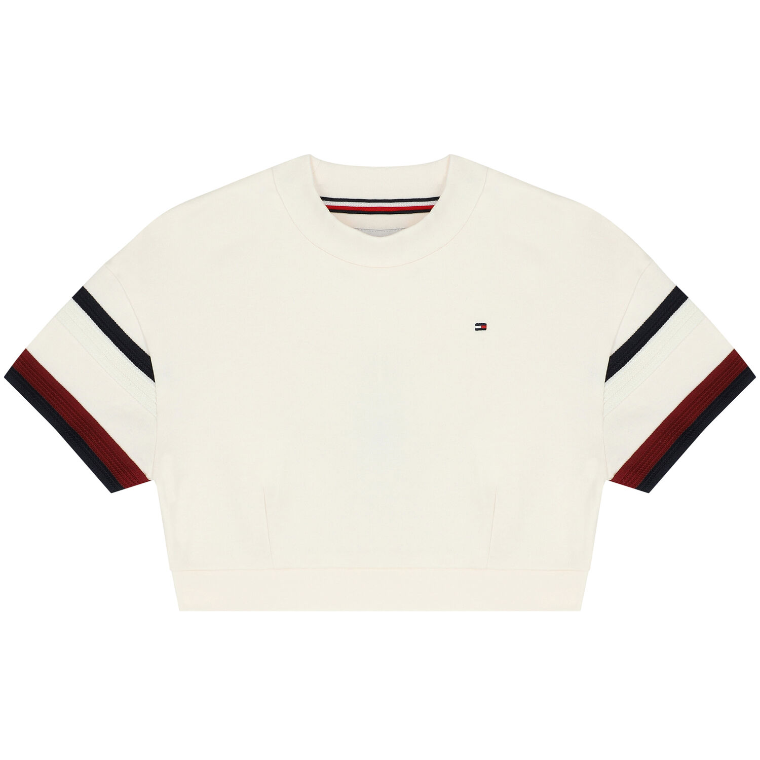 توب بنات بالشعار باللون العاجي, 1, hi-res