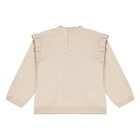 Younger Girls Beige Teddy Bear Knitted Tracksuit, 1, hi-res