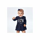 Younger Girls Navy Blue DressDress, 2, hi-res