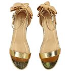 Girls Gold Sandals, 3, hi-res