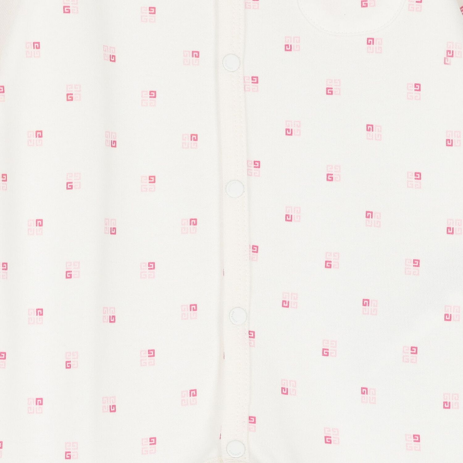 Baby Girls White & Pink Logo Babygrow, 2, hi-res