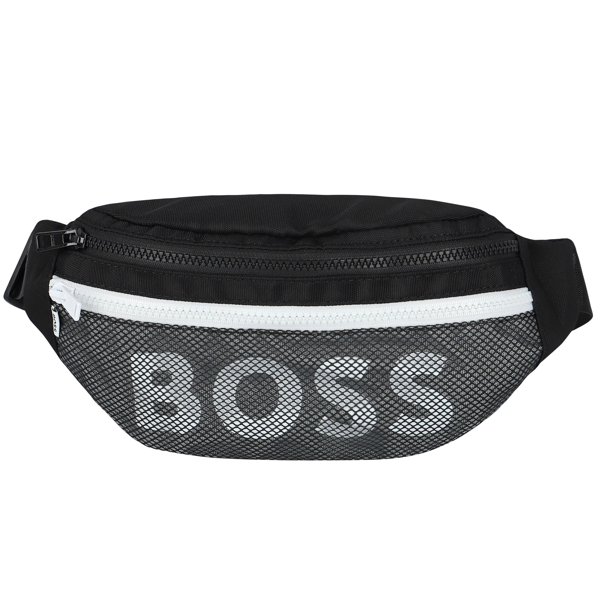 BOSS Boys Black Logo Belt Bag Junior Couture