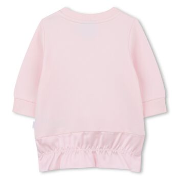 Younger Girls Pink Logo Dress