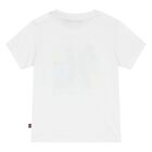 Younger Boys White Logo T-Shirt, 1, hi-res