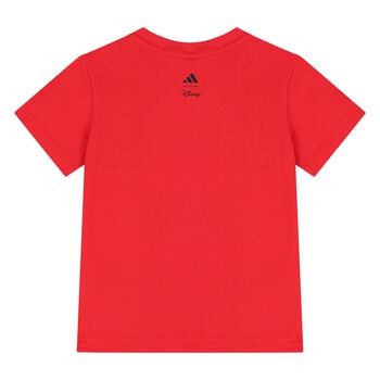Younger Boys Red Disney Mickey Mouse T-Shirt