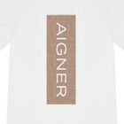 Boys White Logo T-Shirt, 2, hi-res