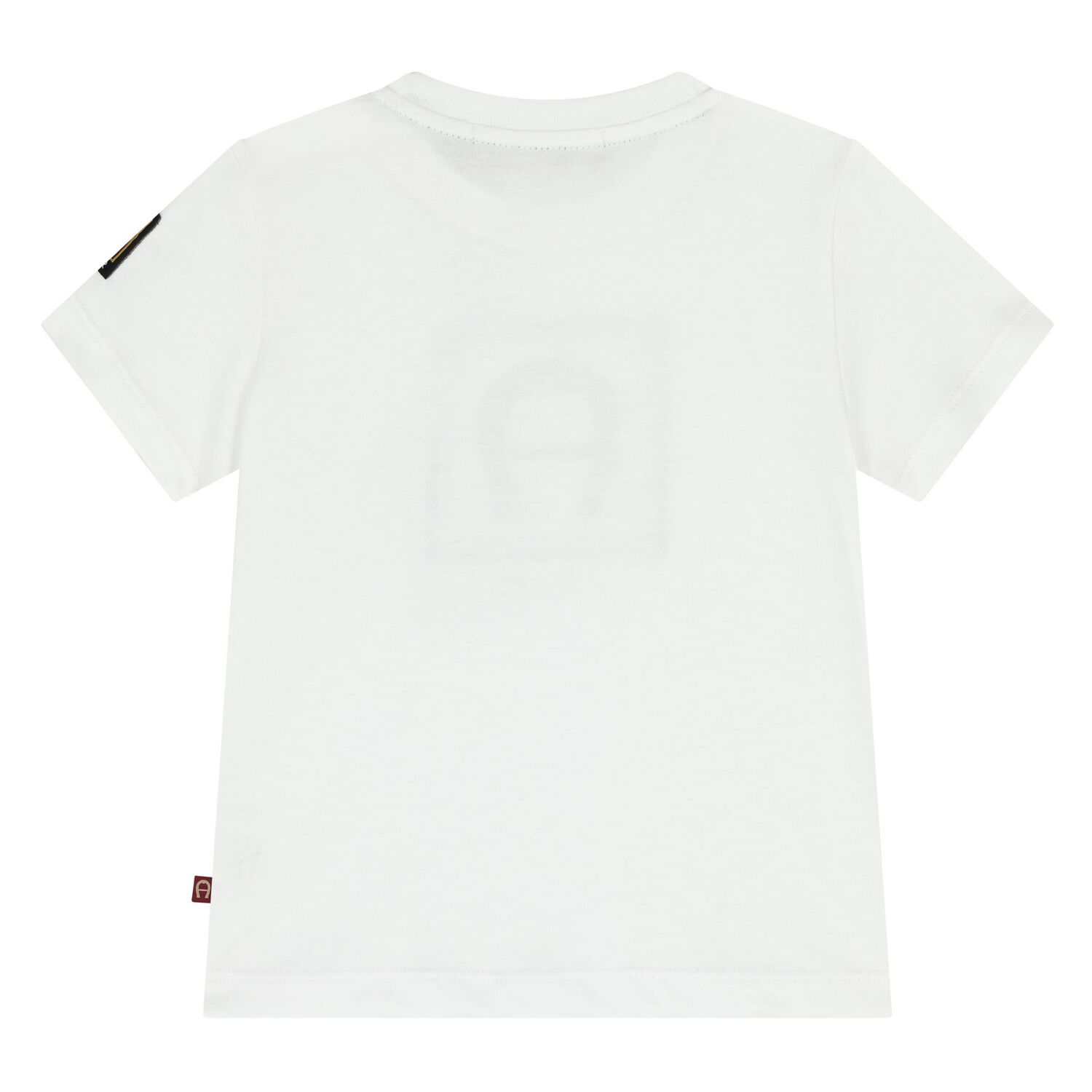 Younger Boys White Logo T-Shirt, 1, hi-res