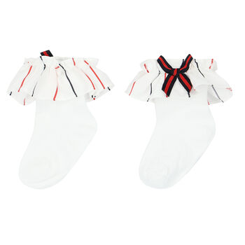 Baby Girls White Socks