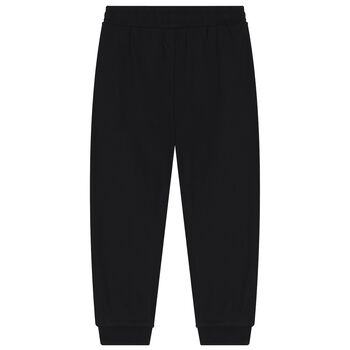 Boys Black Logo Tracksuit