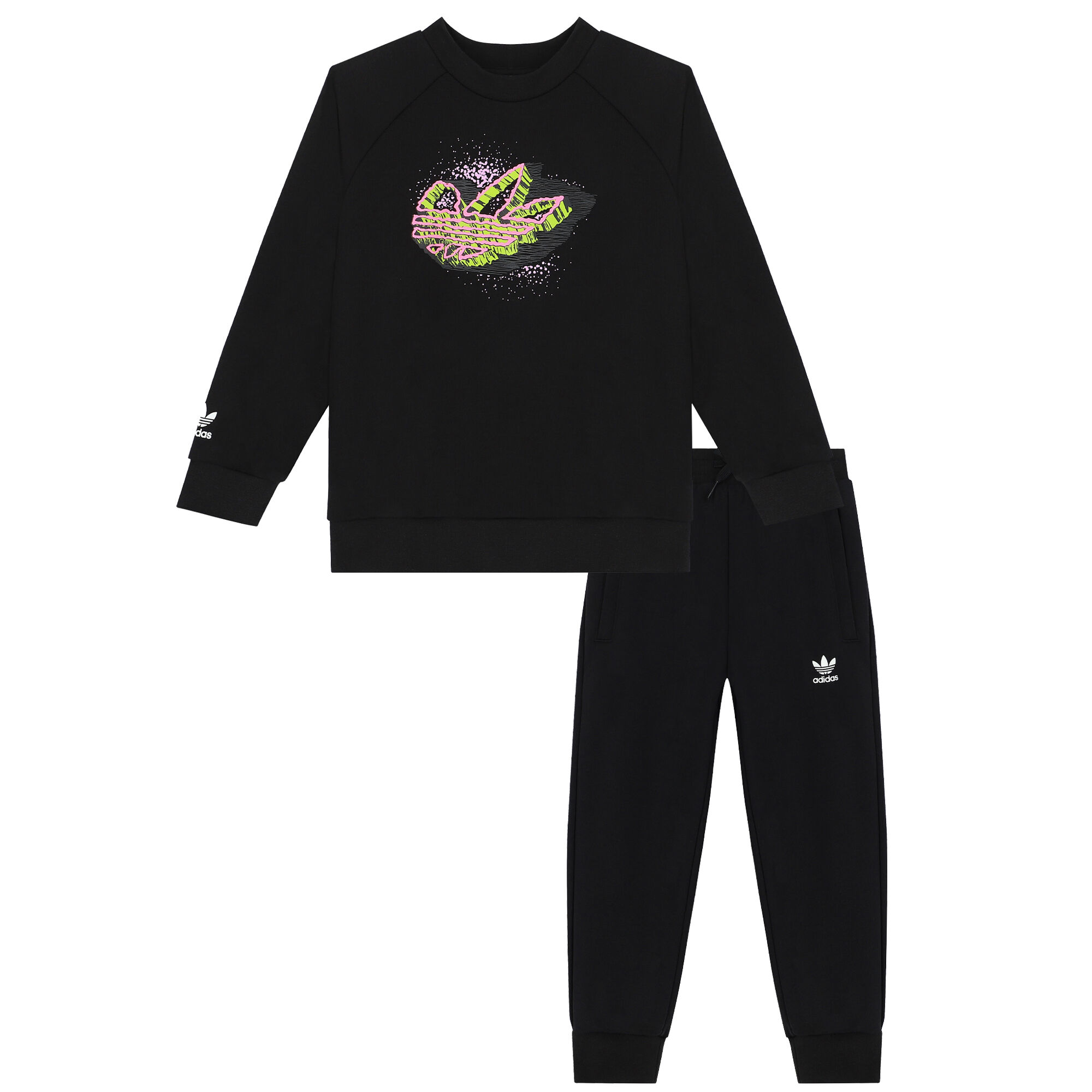 Adidas Kids Black Logo Tracksuit Junior Couture Bahrain
