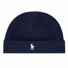 Baby Boys Navy Logo Hat, 2, hi-res
