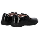 Girls Black Patent Butterfly Shoes, 1, hi-res