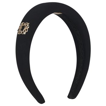 Girls Black Padded Headband