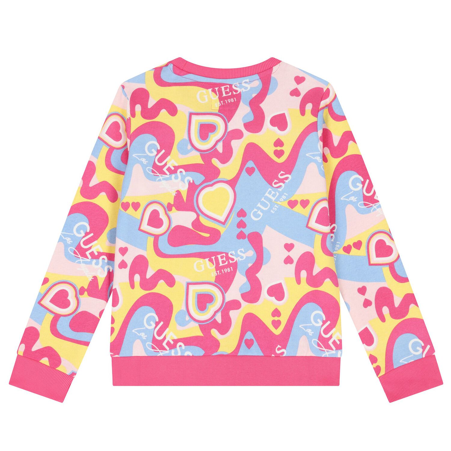 Girls Multi-Coloured Logo Sweatshirt, 2, hi-res