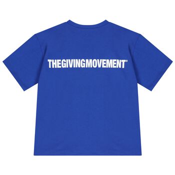 Blue Logo Oversized T- Shirt