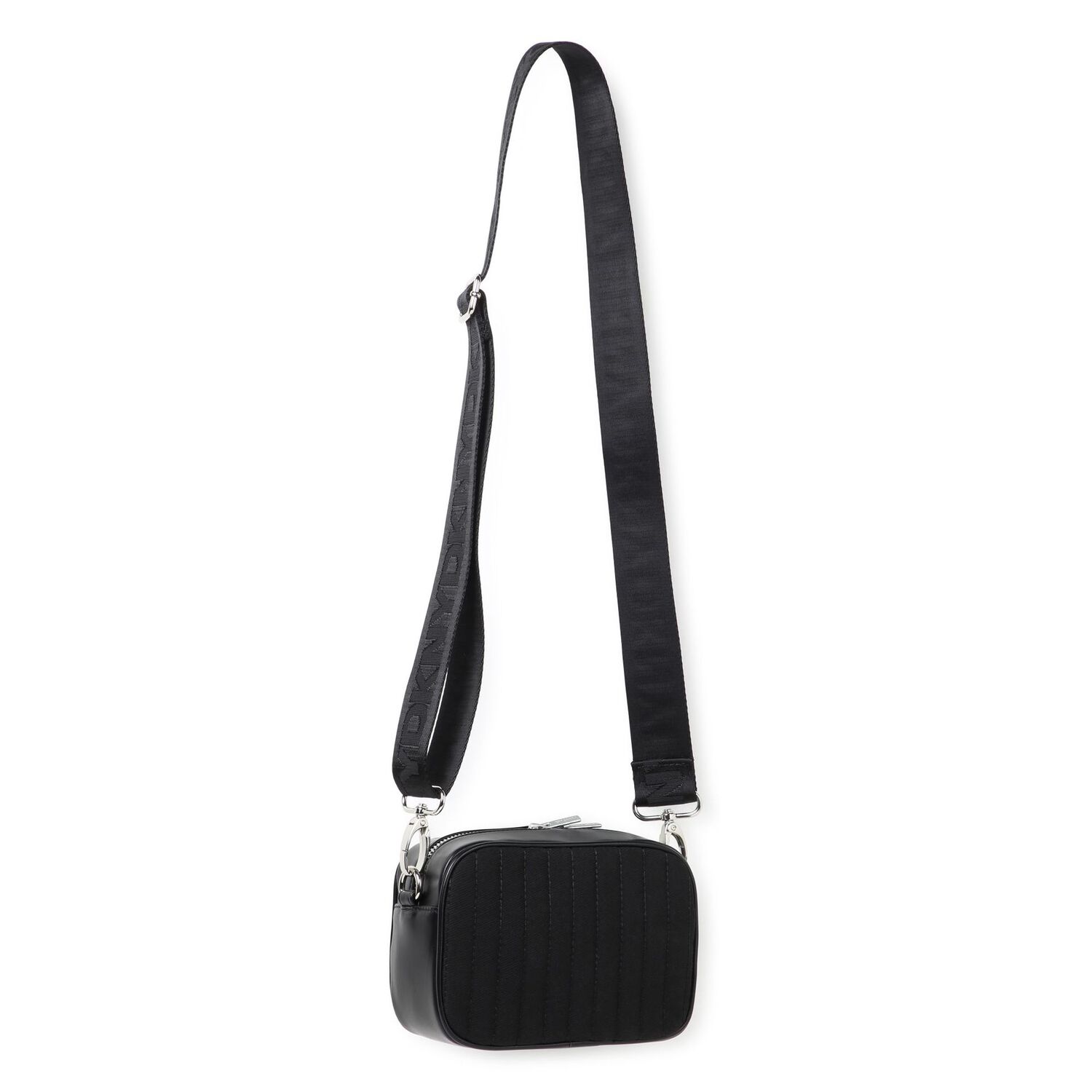 Girls Black Logo Handbag, 1, hi-res
