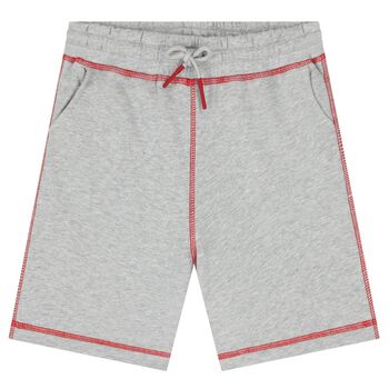 Boys Grey Logo Shorts