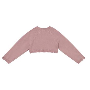 Younger Girls Pink Knitted Cardigan