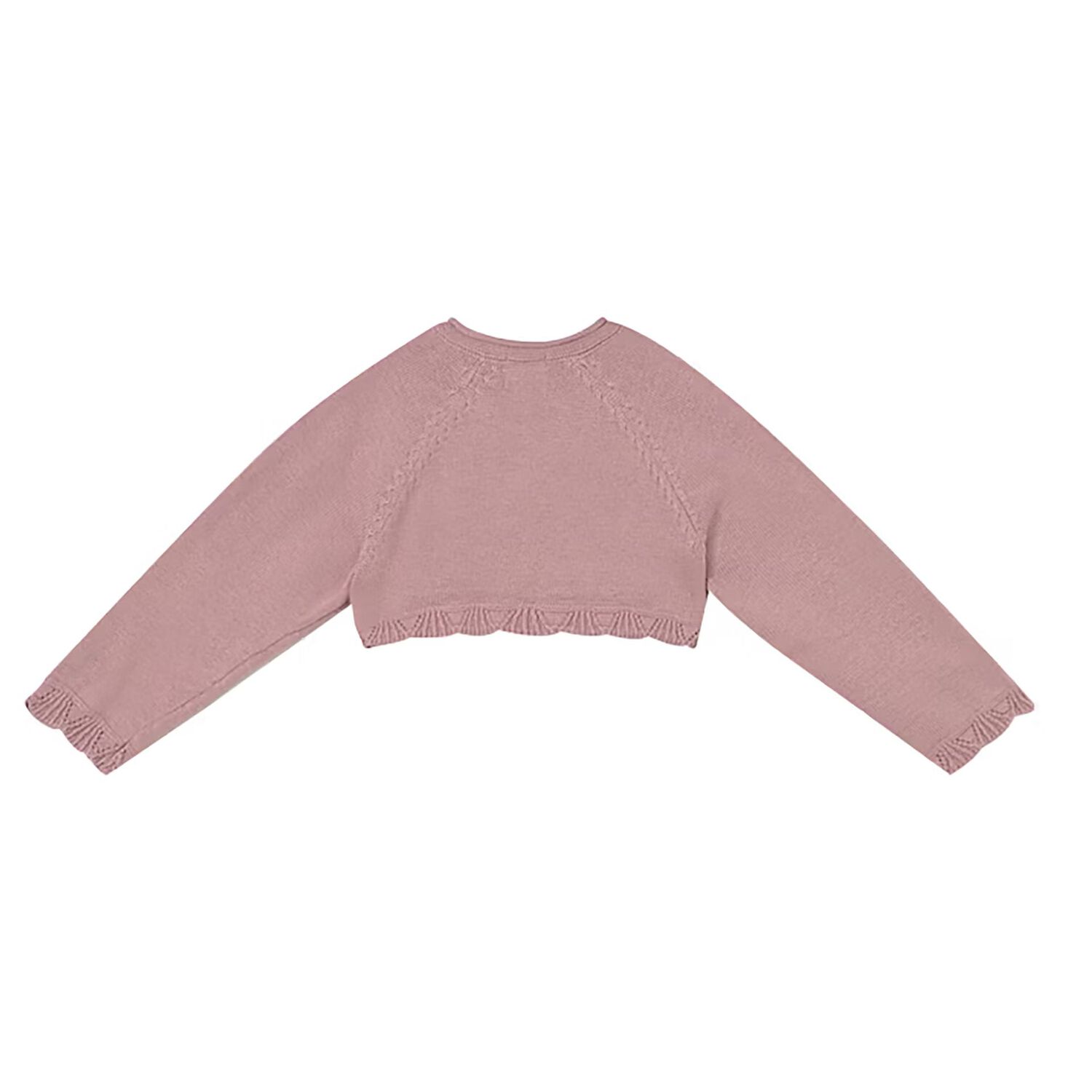 Younger Girls Pink Knitted Cardigan, 5, hi-res image number null