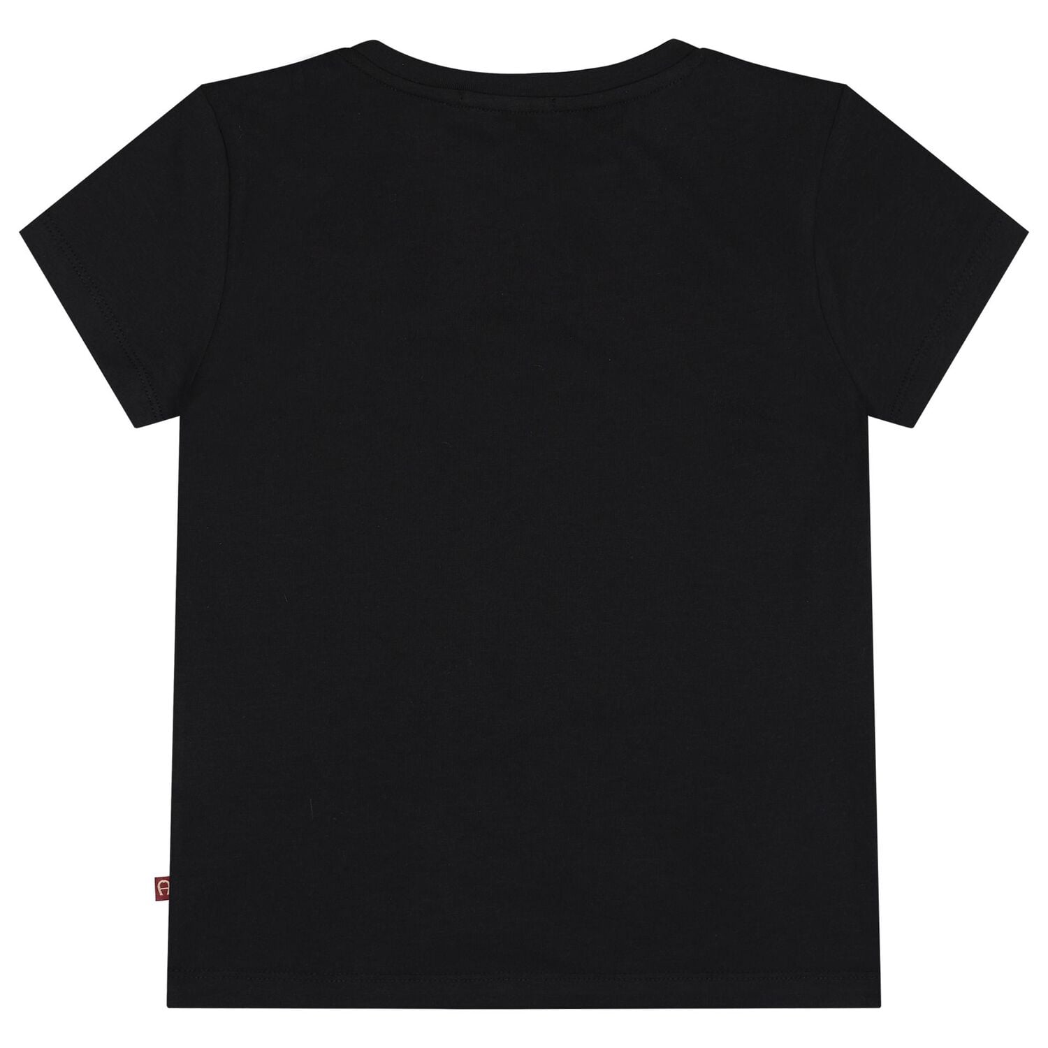 Girls Black & Gold Heart Logo T-Shirt, 2, hi-res