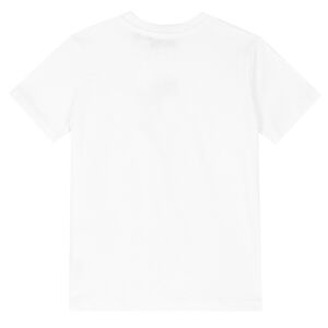 Boys White Thunderbolt Logo T-Shirt 
