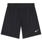 Boys Black Logo Shorts, 4, hi-res
