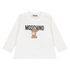 توب بأكمام بشعار تيدي بير باللون الابيض, 1, hi-res