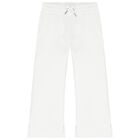 Girls Ivory Logo Joggers, 1, hi-res