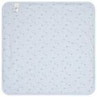 طقم بطانية وقبعة للأطفال بشعار أزرق, 2, hi-res