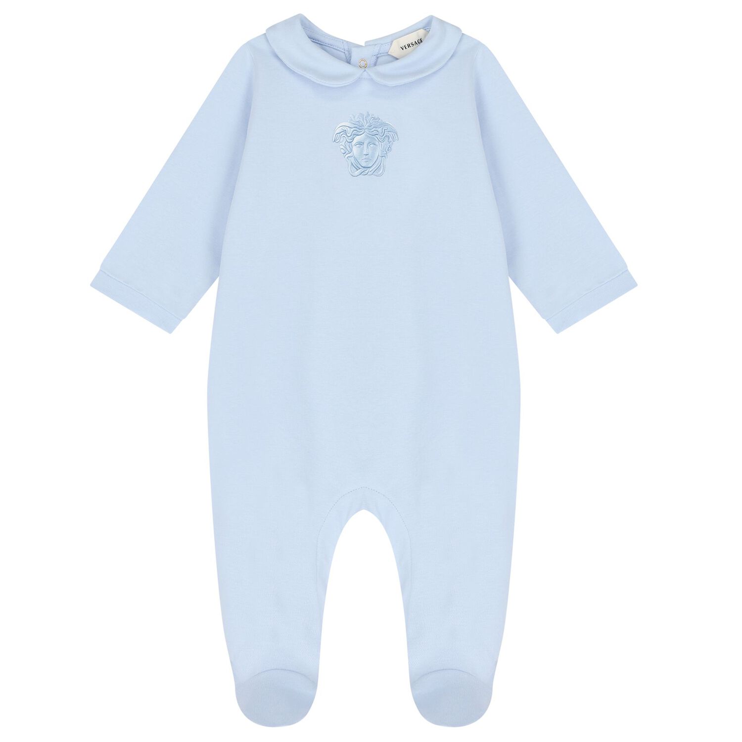 Baby Boys Blue Medusa Logo Babygrow Gift Set, 2, hi-res