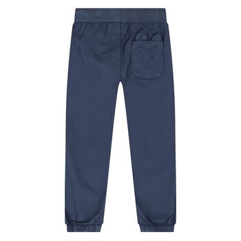 Younger Boys Blue Teddy Bear Joggers
