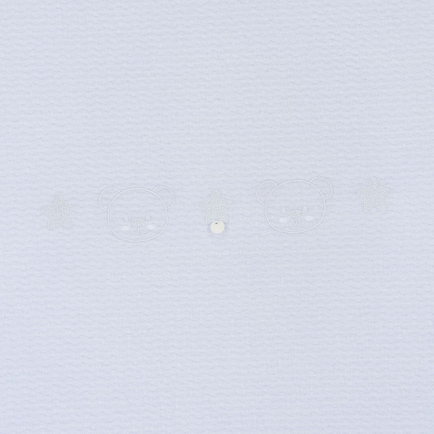 Baby Boys Blue Teddy Bear & Heart Blanket, 1, hi-res image number null