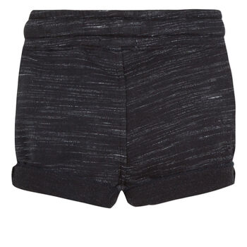 Younger Girls Black Jersey Shorts