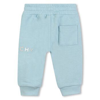 Younger Boys Blue Logo Joggers