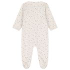 Baby Girls Beige Floral Babygrow, 1, hi-res
