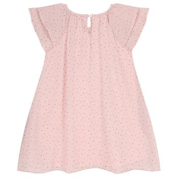 Girls Pink Dots Dress