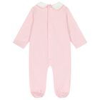 Baby Girls Pink Teddy Bear Babygrow, 2, hi-res