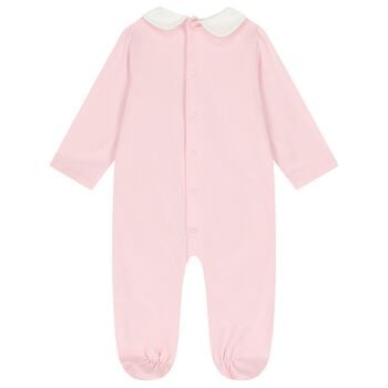 Baby Girls Pink Teddy Bear Babygrow