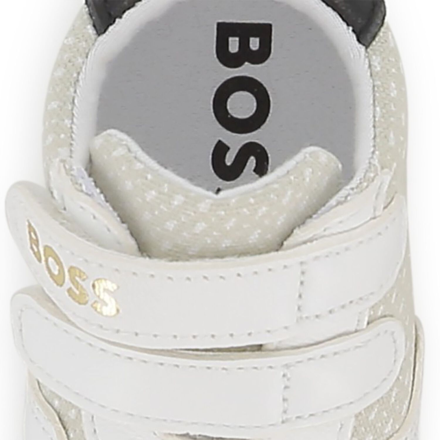 Baby Boys Ivory Logo Pre Walker Shoes, 1, hi-res