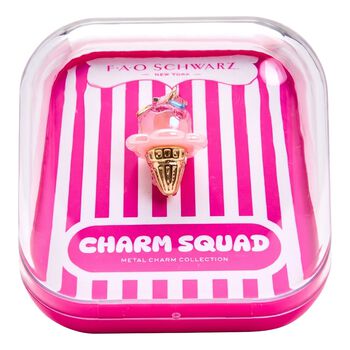 Girls Pink & Gold Ice Cream Charm