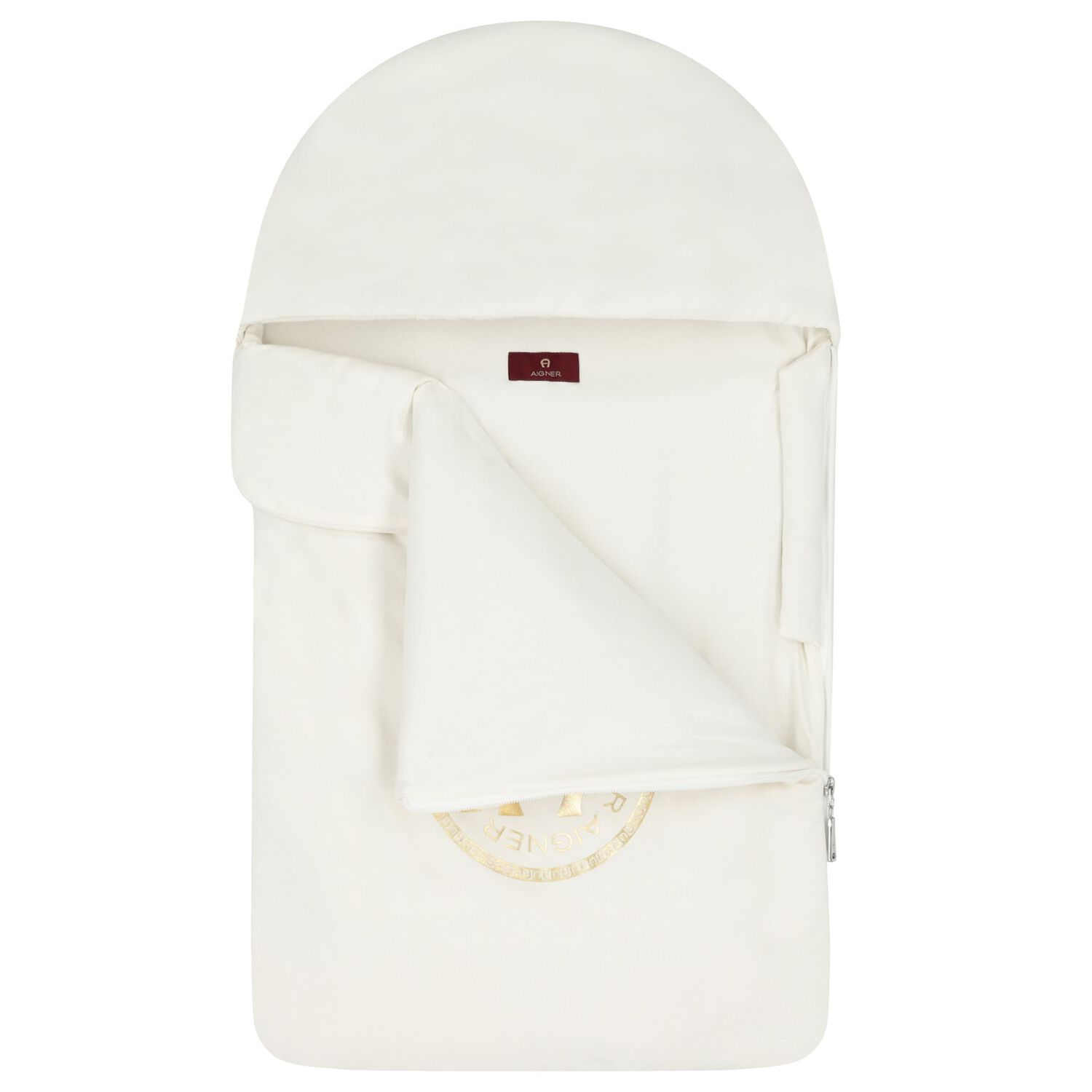 مدس بالشعار باللون العاجي والذهبي, 1, hi-res