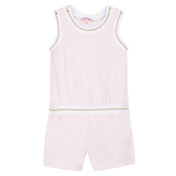 Girls Pink Playsuit